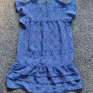 Chelsea and Violet Girls blue and white dress